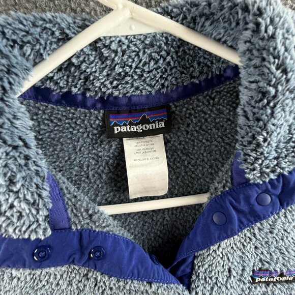 Patagonia Fleece Jacket Women Blue 1/4 Snap Small Soft Pullover Polyester Adult - Picture 9 of 16